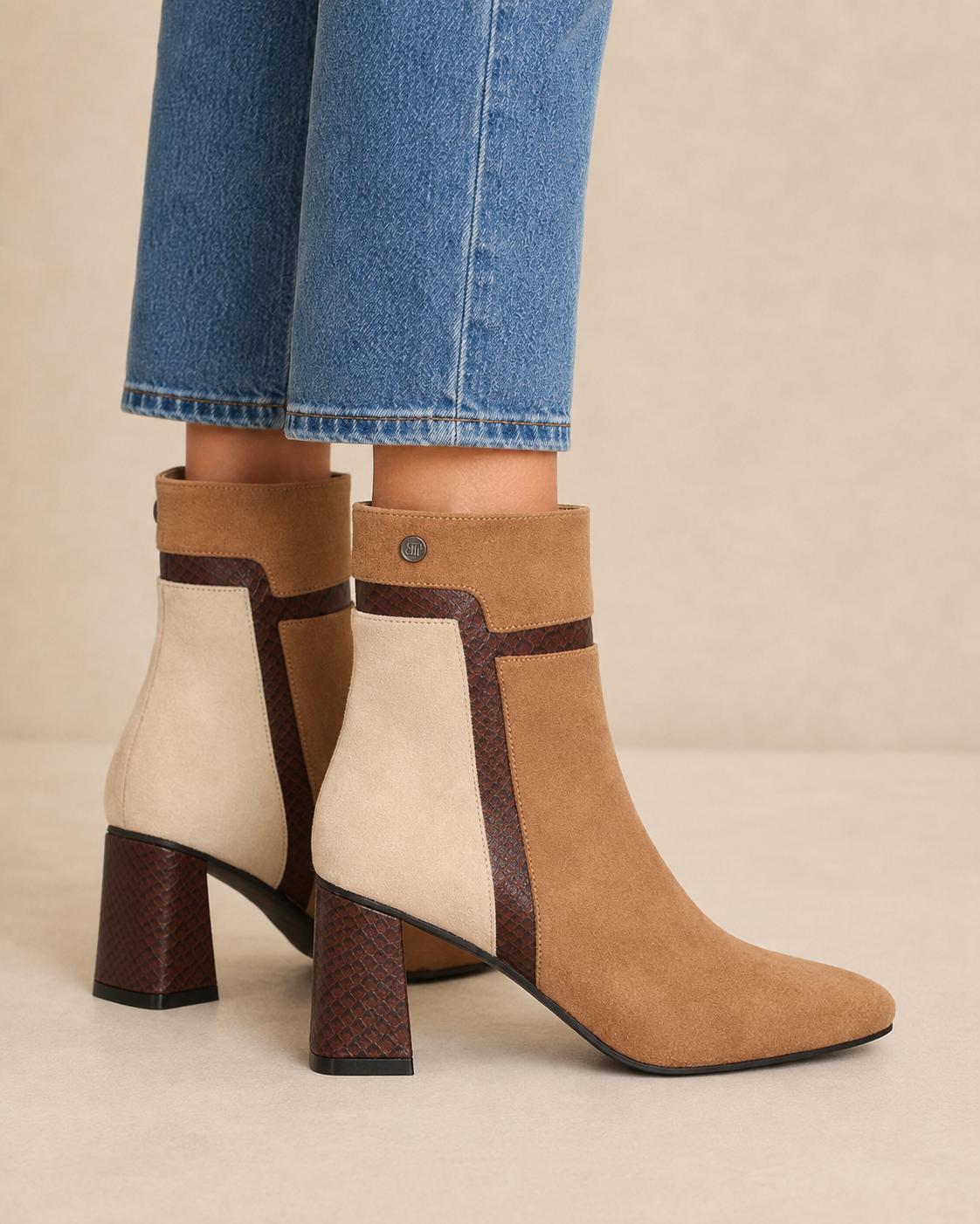 Botín Firenze Suede – Caramello