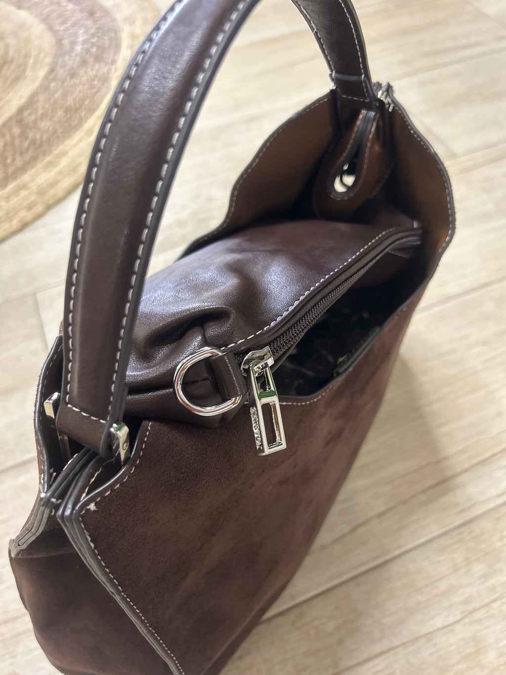 Bolso de Antelina y polipiel