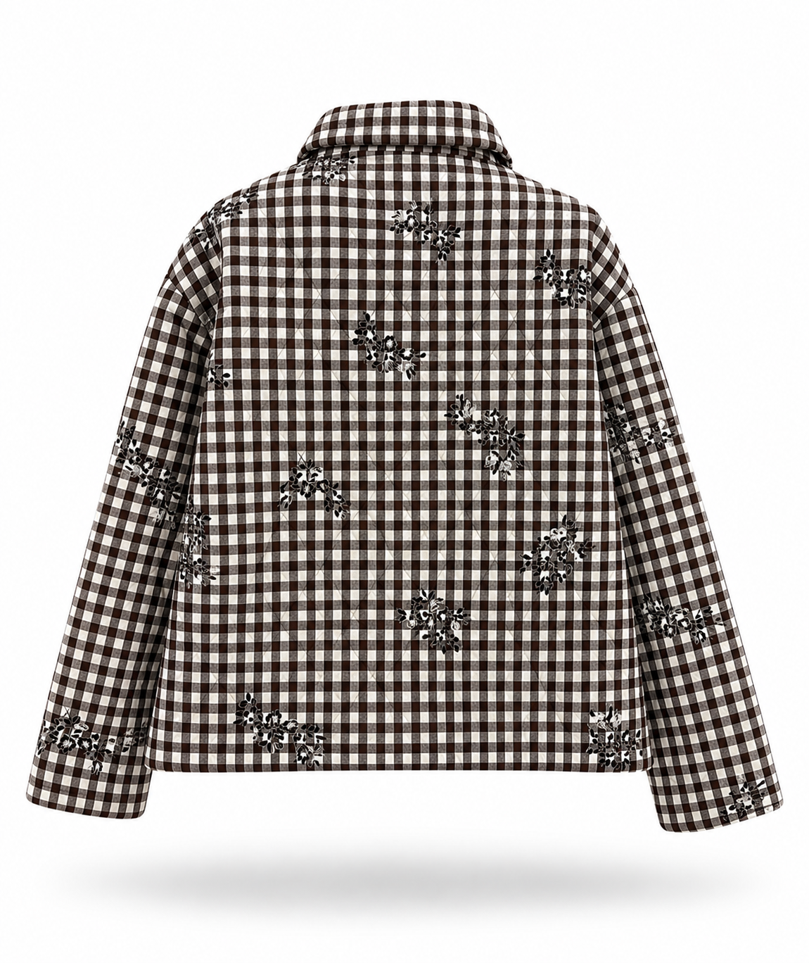 Chaqueta Bellagio Bloom – Vichy Noir marrón