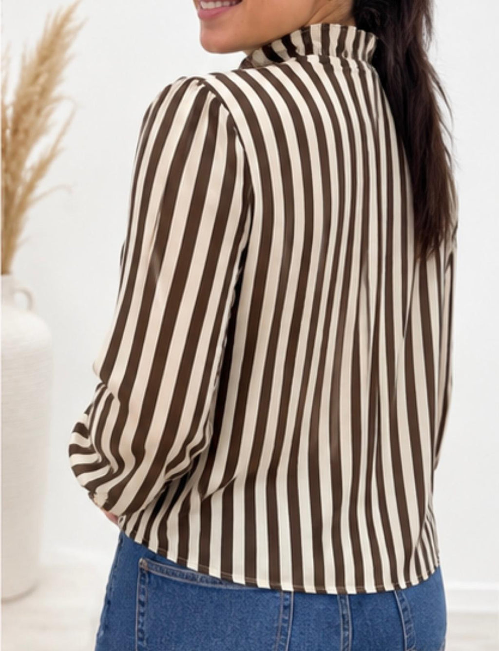 Camisa rayas volante