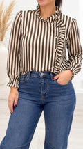 Camisa rayas volante