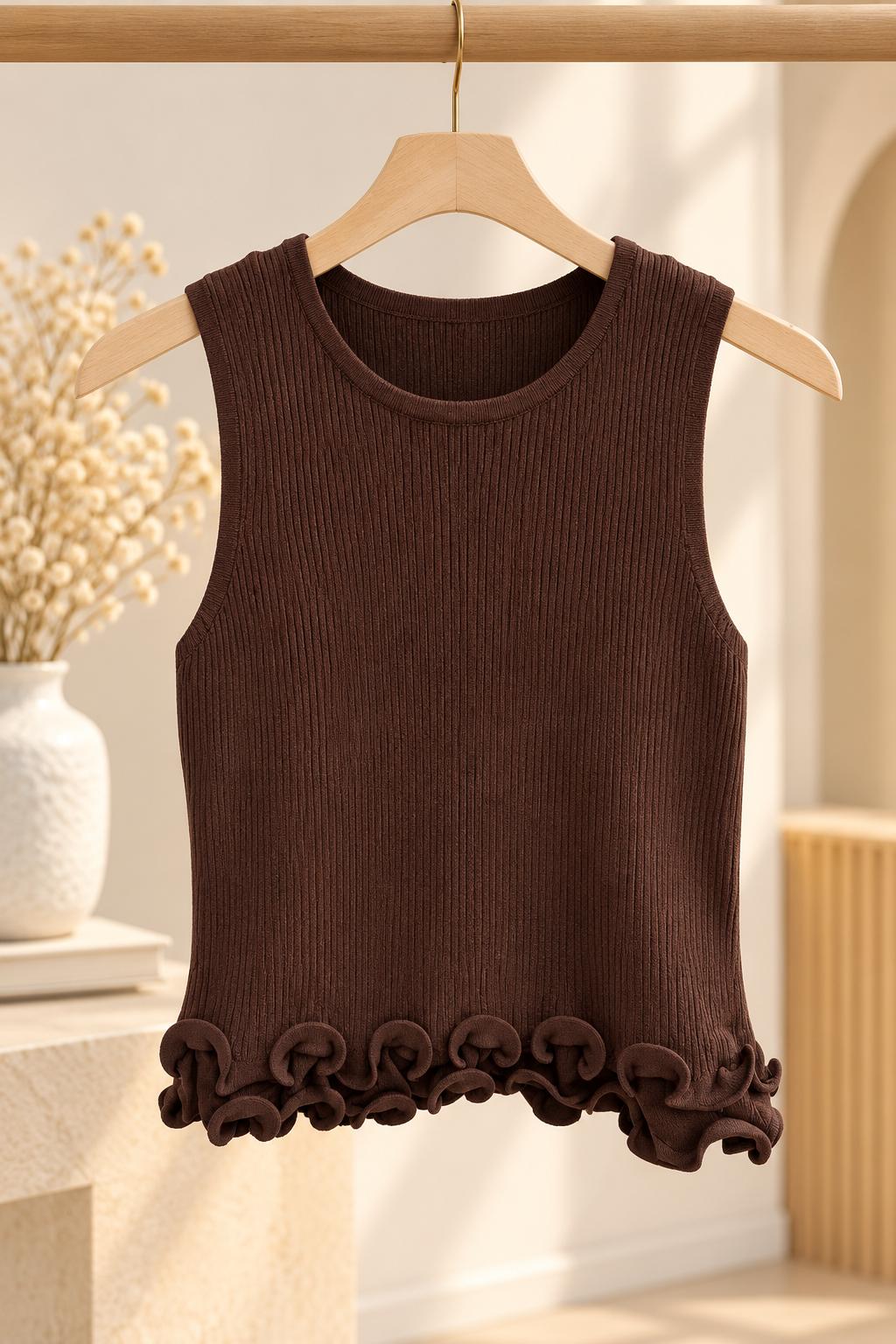 Camiseta canalé volante