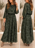 Vestido estampado verde