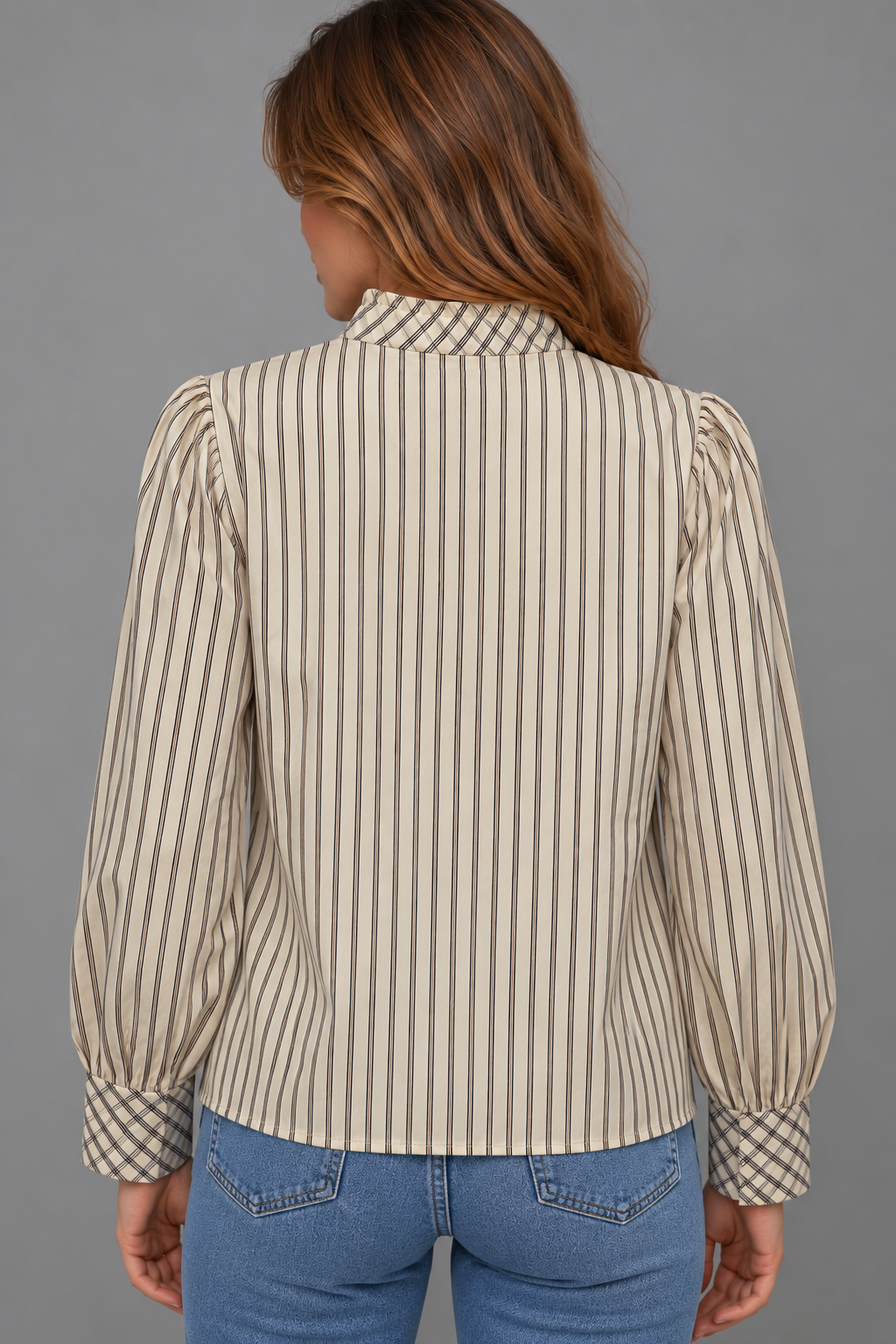 Camisa Alessia de Rayas con Volante