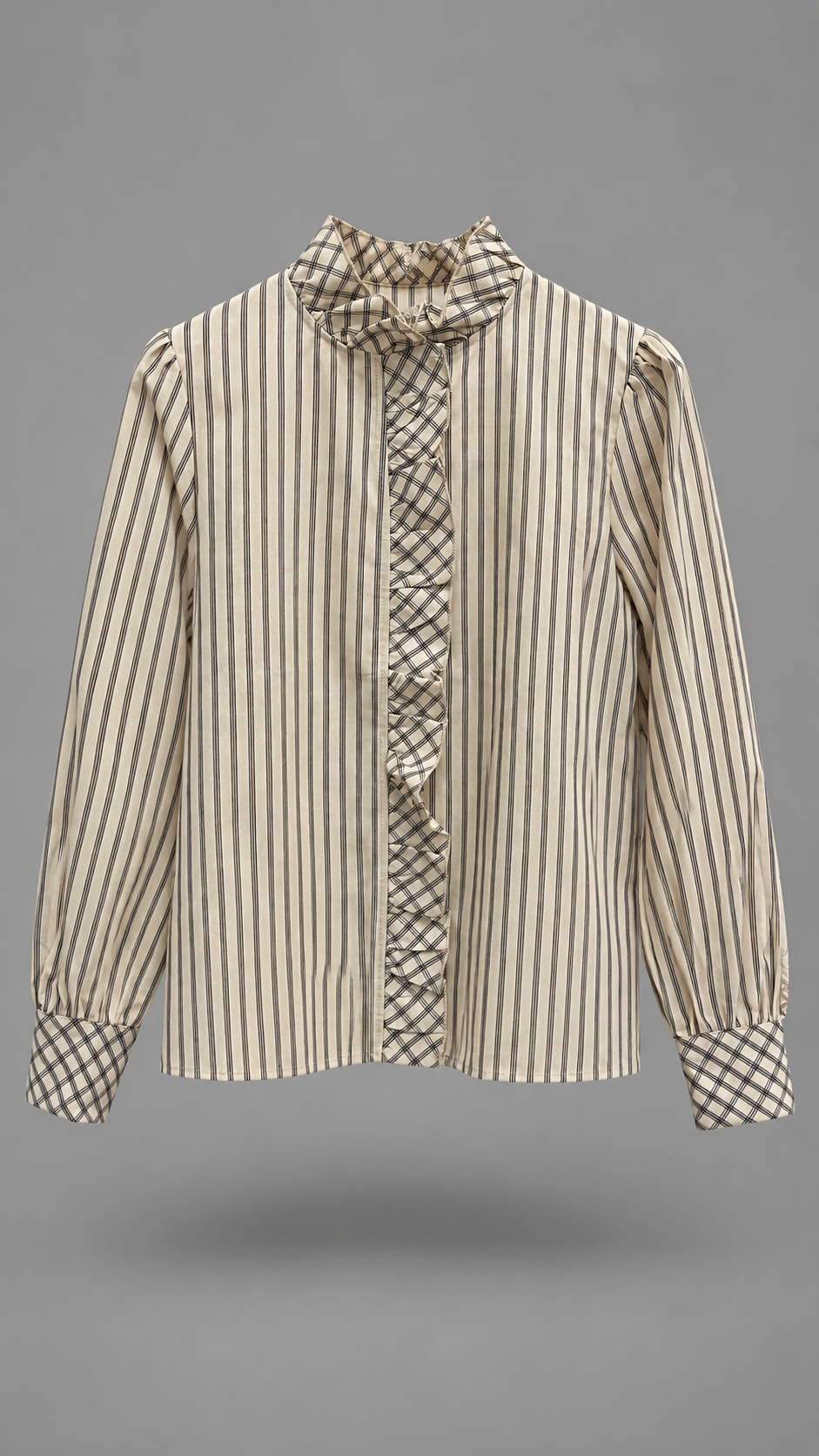 Camisa Alessia de Rayas con Volante