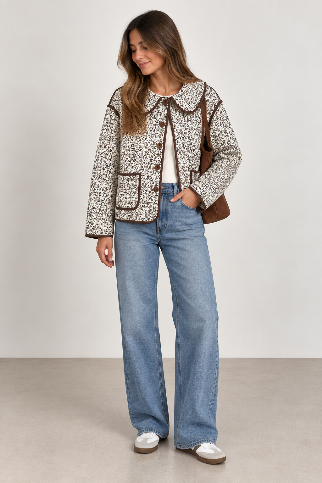 Chaqueta Firenze Bloom – Ivory Chocolate
