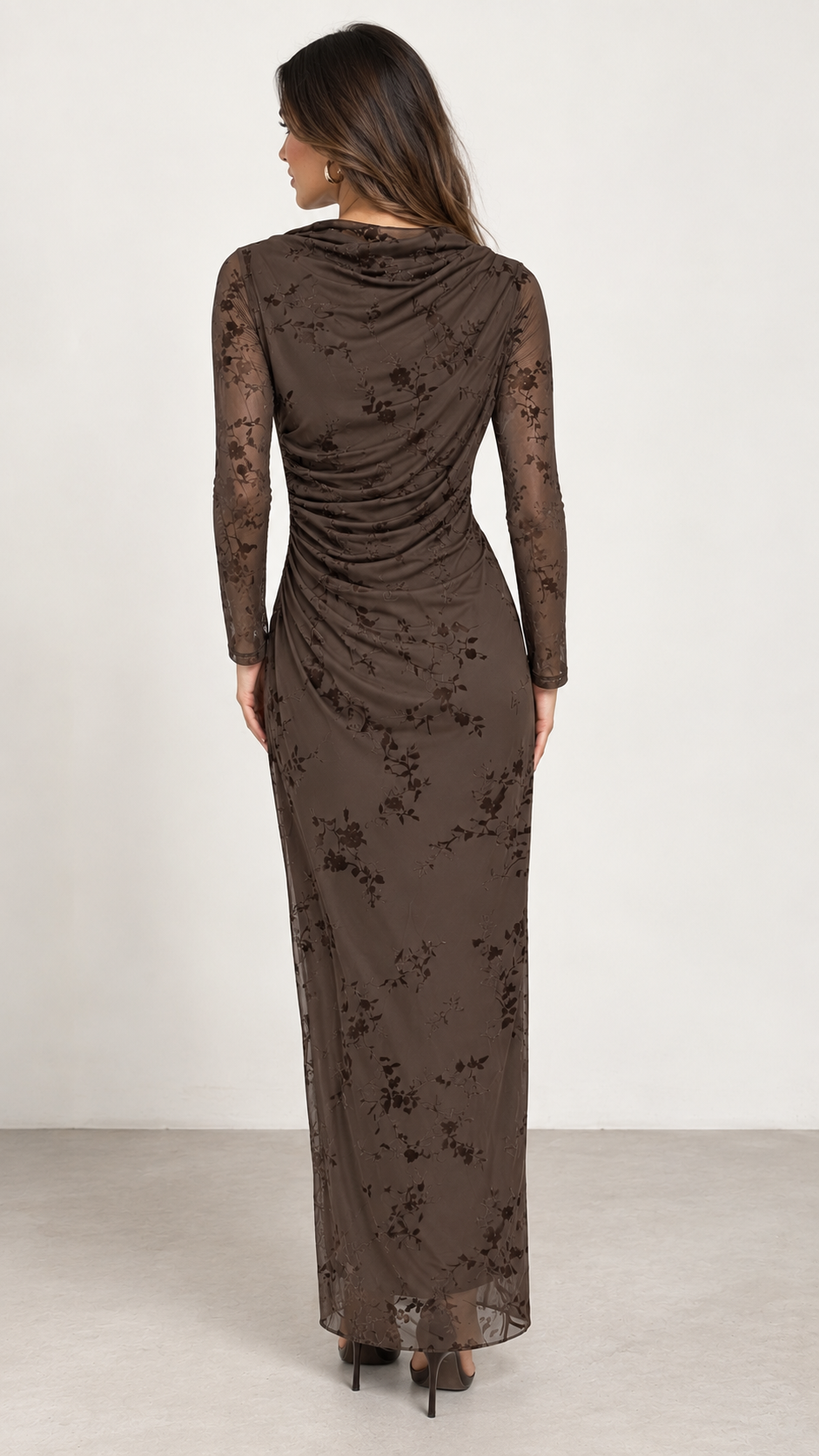Vestido Élodie Nocturne – Chocolate