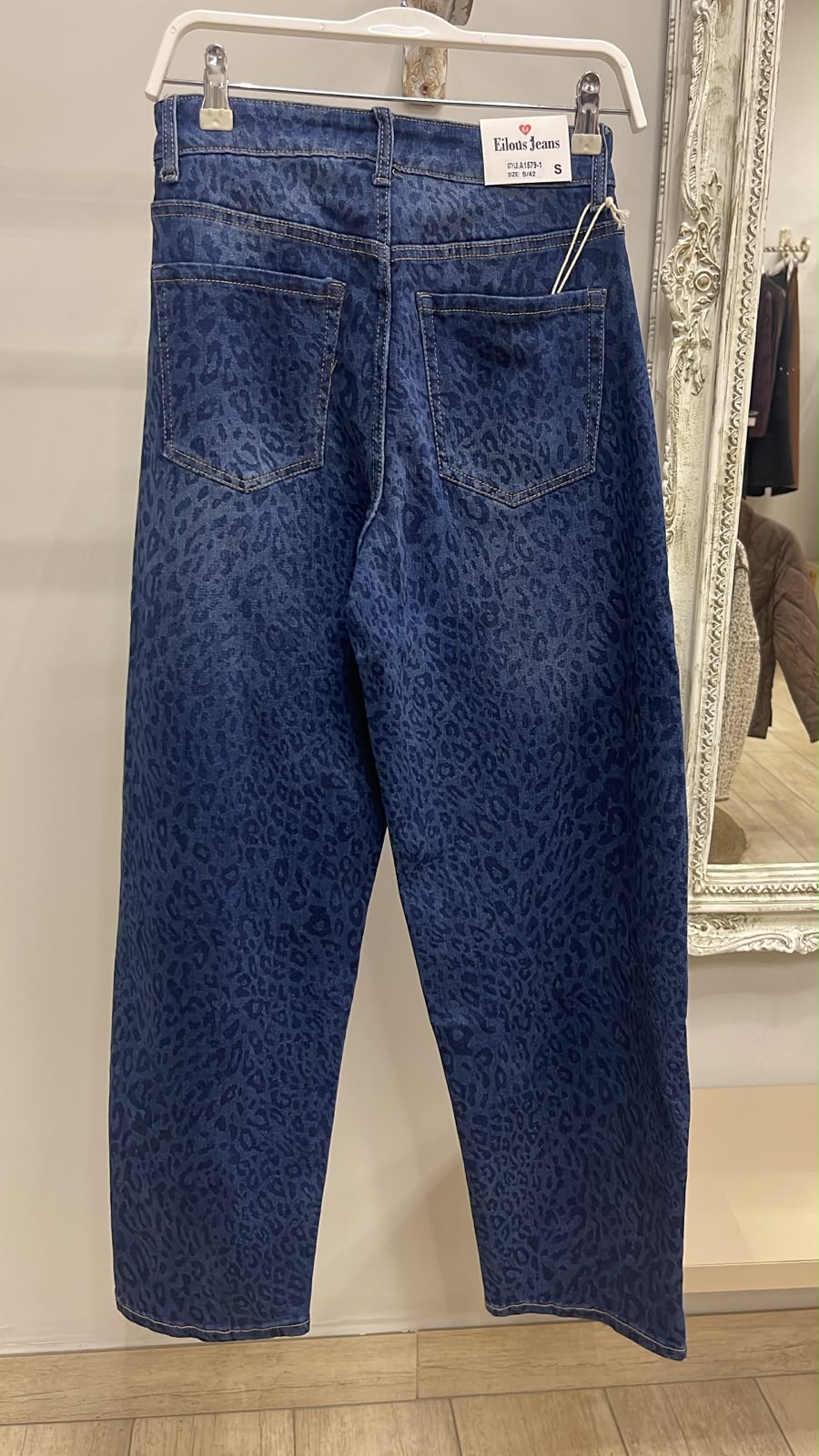 Jeans Verona Animal Print – Denim Azul