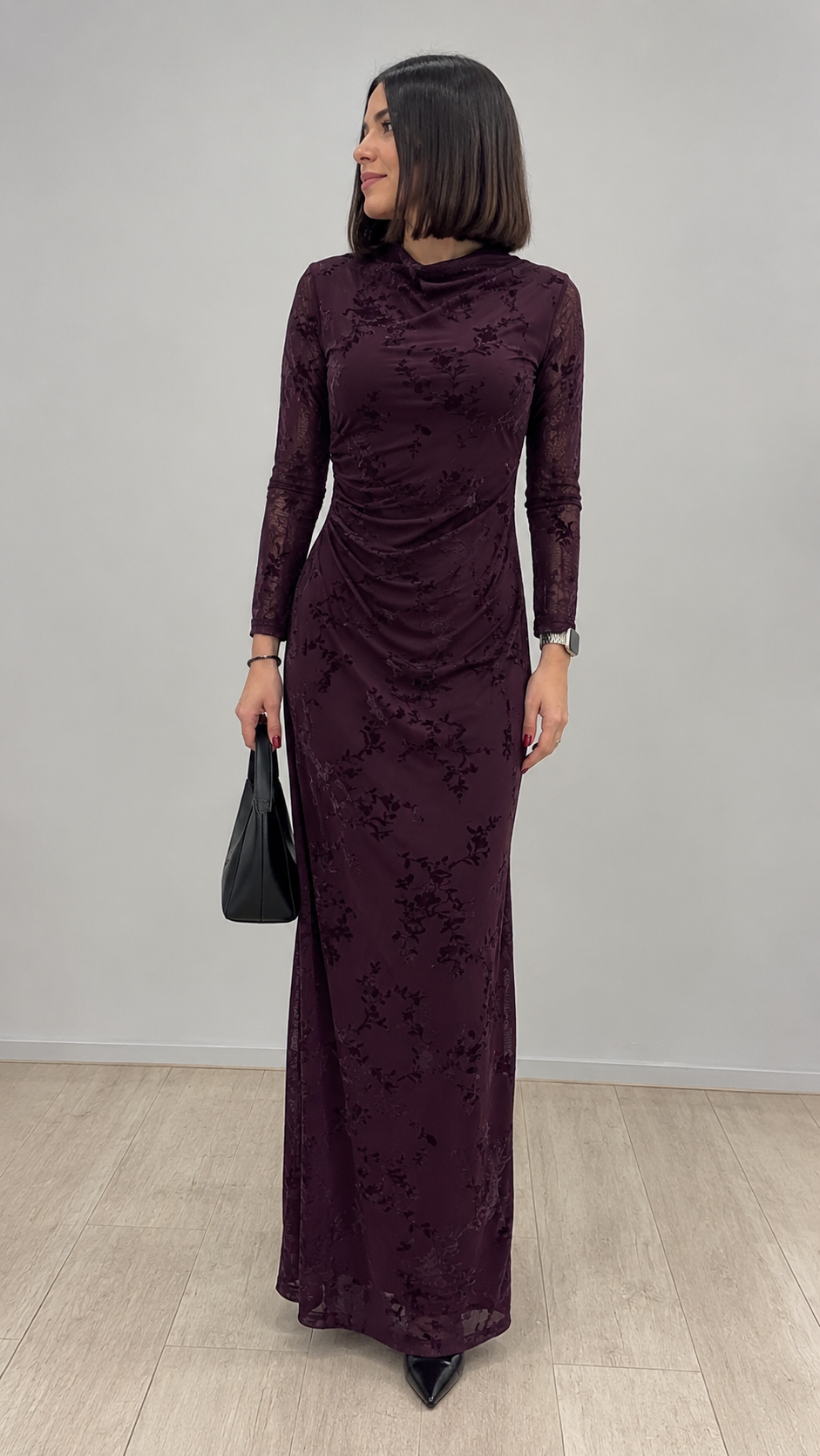 Vestido Élodie Nocturne – Chocolate