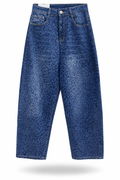 Jeans Verona Animal Print – Denim Azul