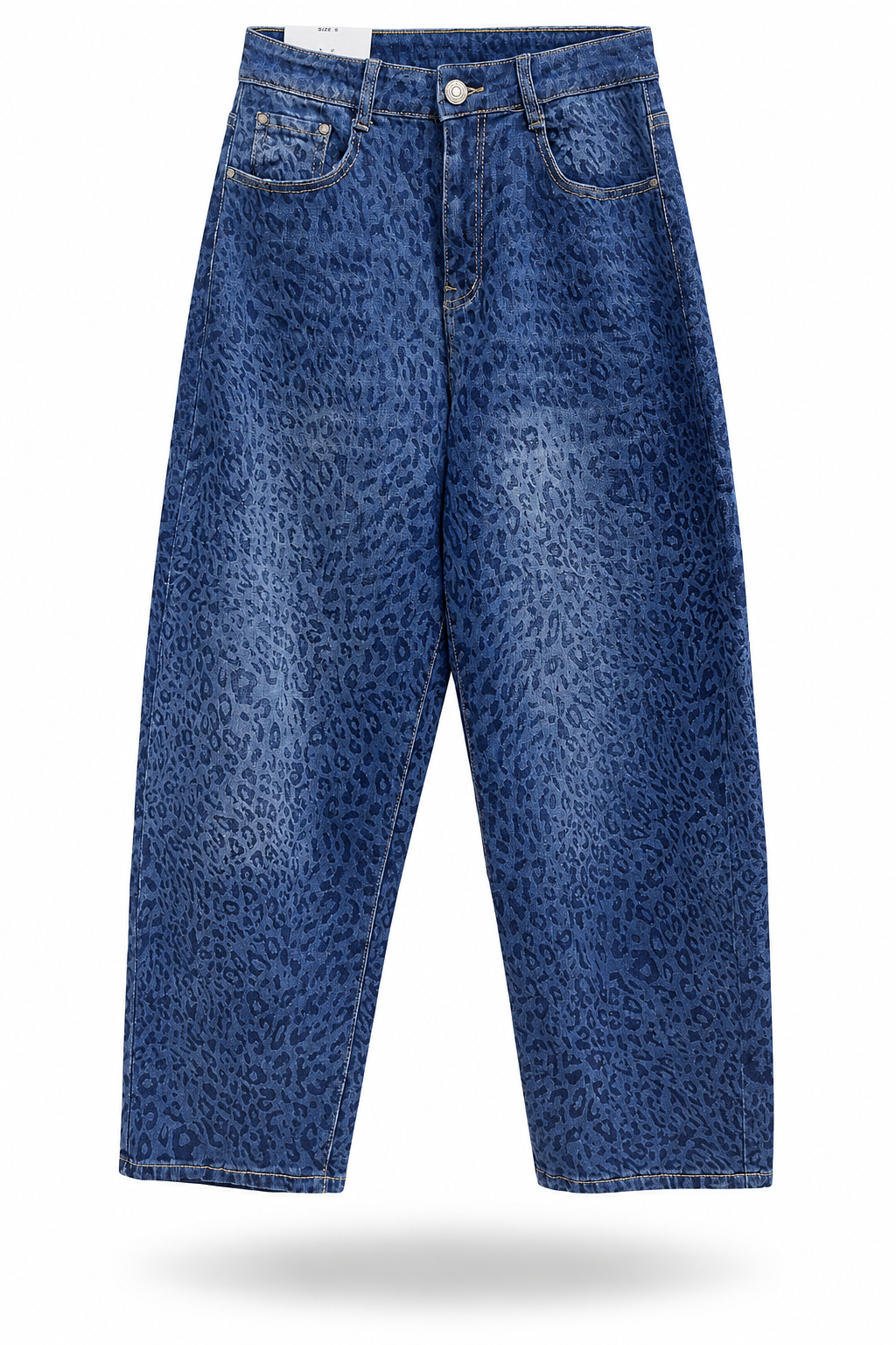 Jeans Verona Animal Print – Denim Azul